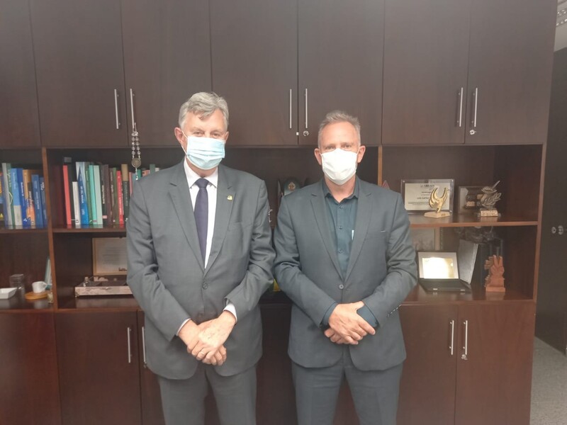 Senador Luiz Carlos Heinz e prefeito Gelson 