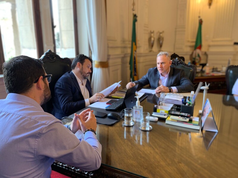 Encontro com o Secretário-chefe da Casa Civil, Artur Lemos Júnior, no Palácio Piratini