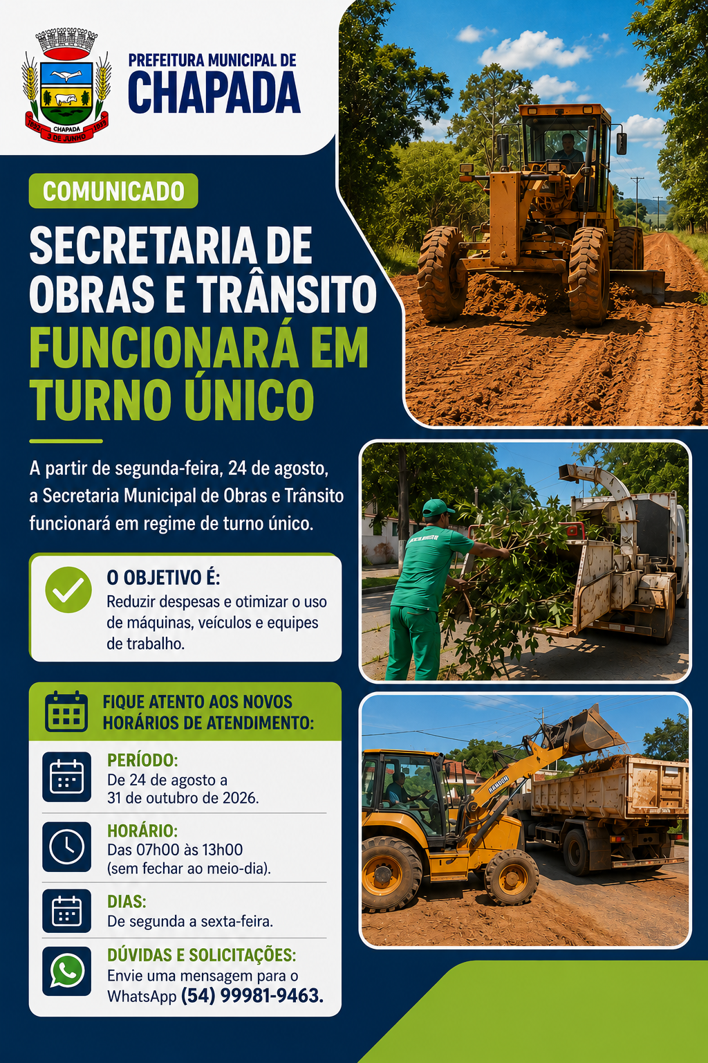 secretaria-municipal-de-obras-e-transito-passara-a-operar-em-regime-de-turno-unico